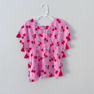 Cat & Jack Cherry Tank Top Size 2T; Swim Suit Cover Up; NWOT
